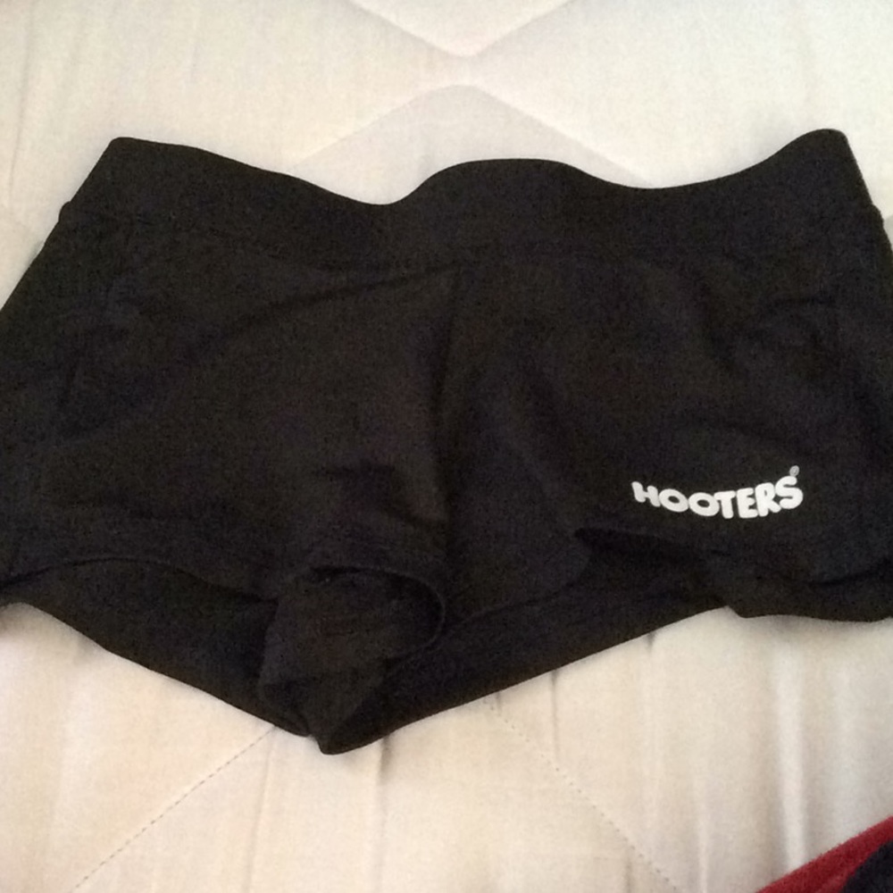 Black x small hooters shorts